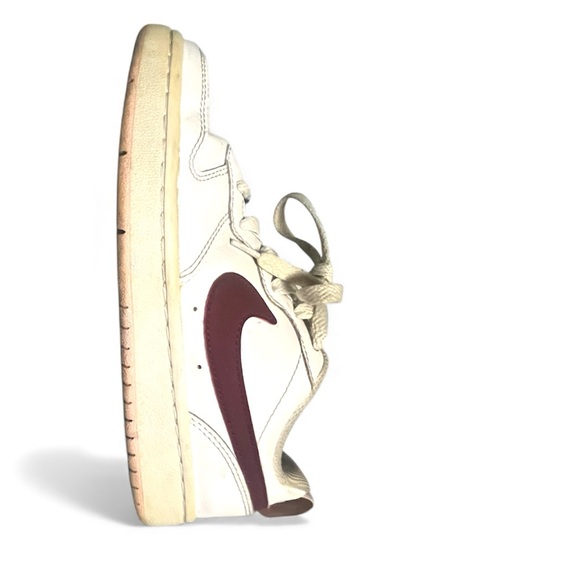 Nike Court Borough 2 Low White Dark Beetroot - Picture 9 of 16